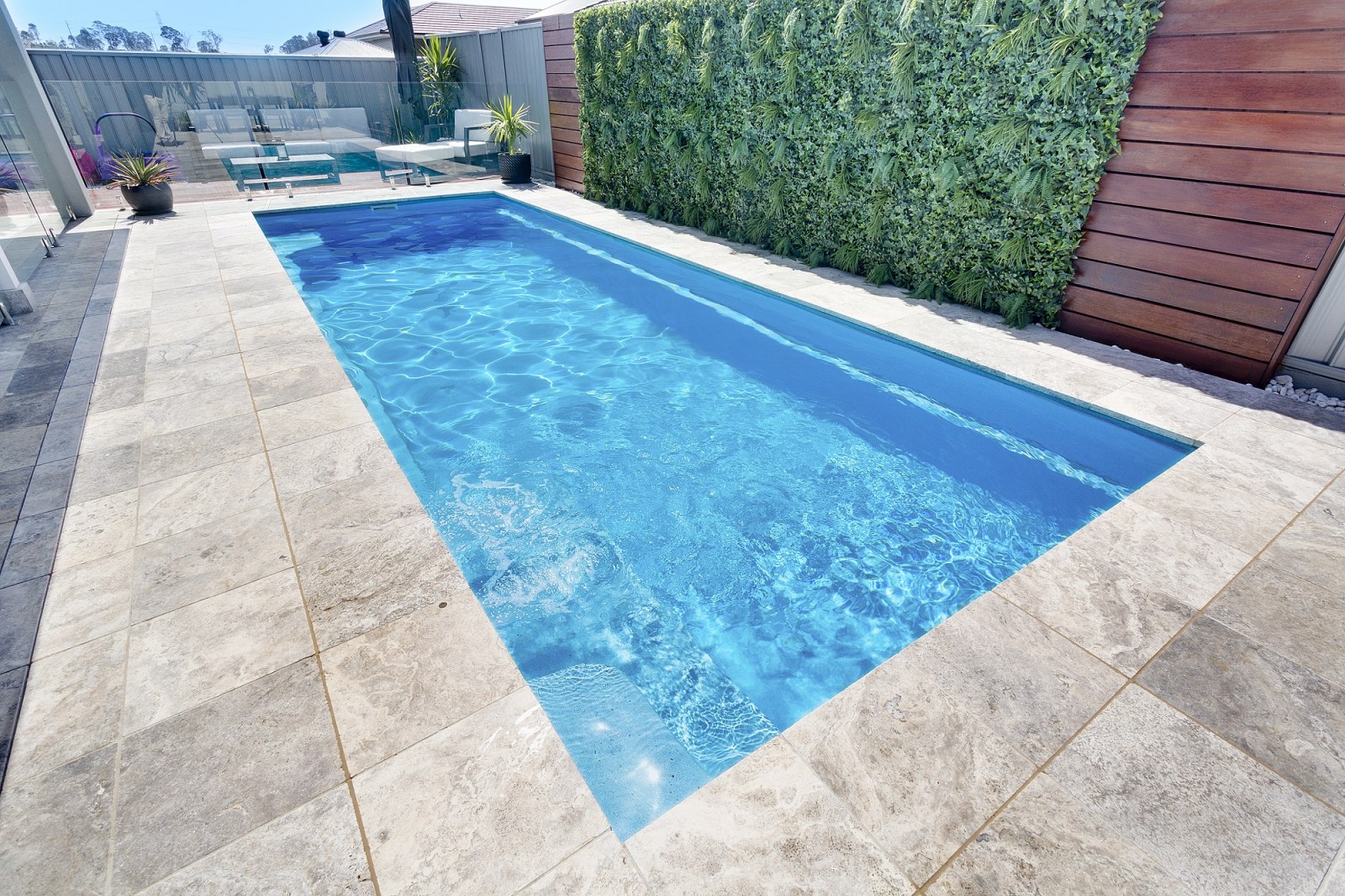 8.2m X Trainer Slimline in Ice Blue colour by Local Pools and Spas 8.2m X Trainer Slimline in Ice Blue colour by Local Pools and Spas