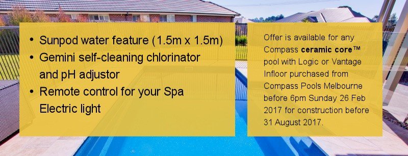 Compass Pools Australia - Fibreglass Pools Promotion - CPM Sales Expo Compass Pools Melbourne Fibreglass Pools Promotion