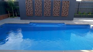 Vogue 8.2 Royal blue colour fibreglass pool installation in Melbourne VIC 05