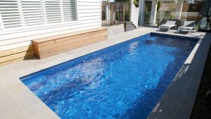 X Trainer 7.15 SL Atlantic colour fibreglass pool installation in Aberfeldie VIC 04